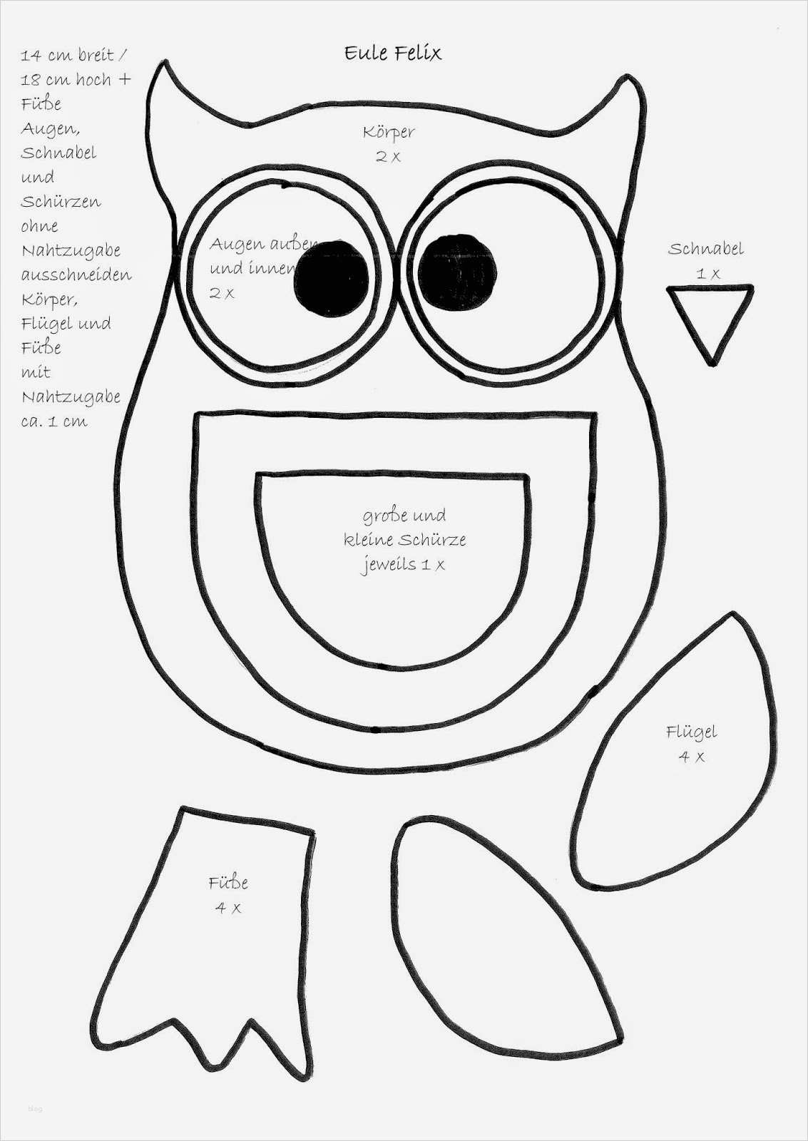 Vorlage Eule Gut Ines Felix Kreatives Zum Nachmachen Eule Felix