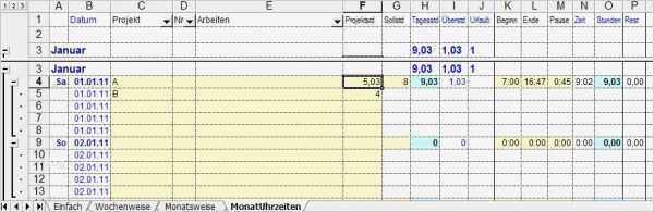 Vorlage Excel Arbeitszeiterfassung Bewundernswert formularis Arbeitszeiterfassung Mit Excel Freeware