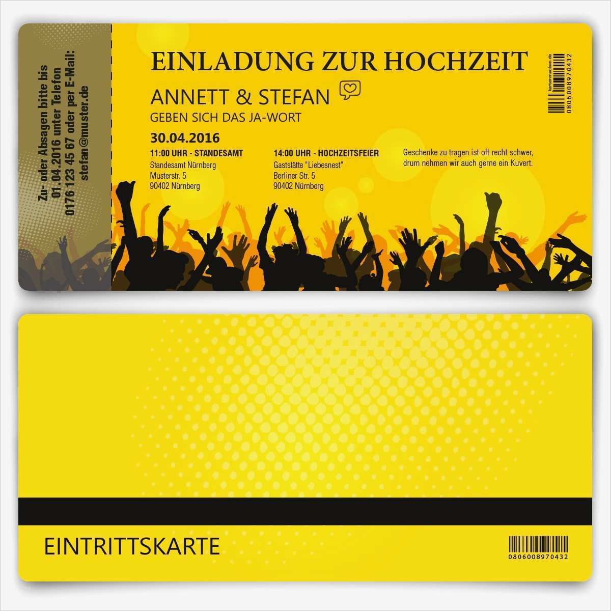 Vorlage Für Eintrittskarten Cool Party Hochzeitseinladungen Tickets Online Bestellen