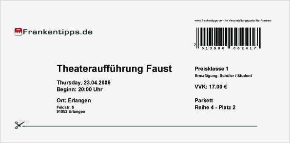 Vorlage Für Eintrittskarten Fabelhaft Das Frankentipps Ticketbestellsystem Informationen