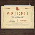 Vorlage Für Eintrittskarten Inspiration Einladungskarte Vip Ticket Retro