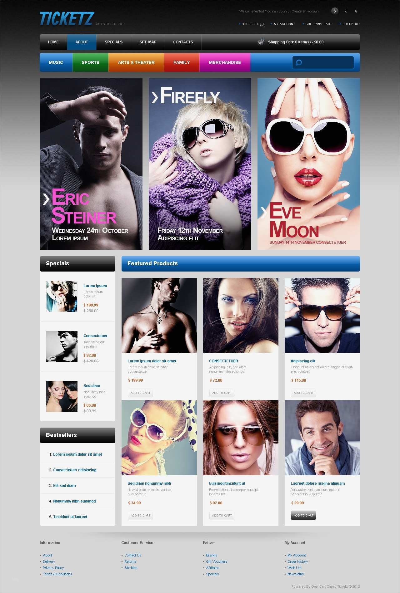 Vorlage Für Eintrittskarten Wunderbar Opencart Vorlage Für Eintrittskarten Website