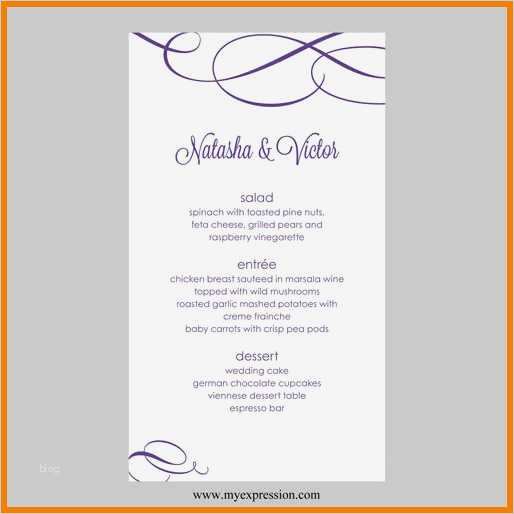 Vorlage Für Menükarte Gut 8 Menükarte Vorlage