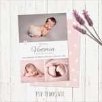 Vorlage Geburtskarte Elegant Geburt Ankündigung Vorlage Karte Wenig Ein In