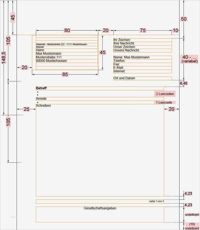 Vorlage Geschäftsbrief Beste Din 5008 Geschäftsbrief Erstellen Nach Din norm