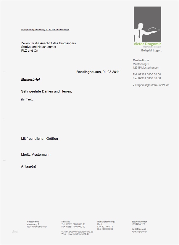 Vorlage Geschäftsbrief Süß Geschäftsbrief Vorlage Kostenlos