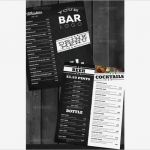 Vorlage Getränkekarte Genial Bistro Lounge Bar Getränkekarte Cocktailkarte