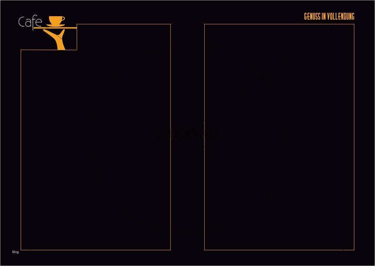 Vorlage Getränkekarte Schön Getränkekarte Cafe Karte Vorlage Umschlag 4 Seitig Din