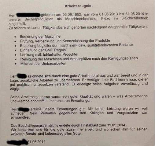 Vorlage Gutes Arbeitszeugnis Neu Arbeitszeugnis 1 6 Noten