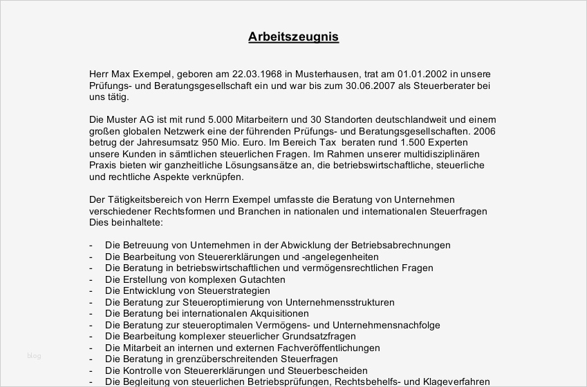 Vorlage Gutes Arbeitszeugnis Süß Arbeitszeugnis Sehr Gut Für Steuerberater Jetzt En