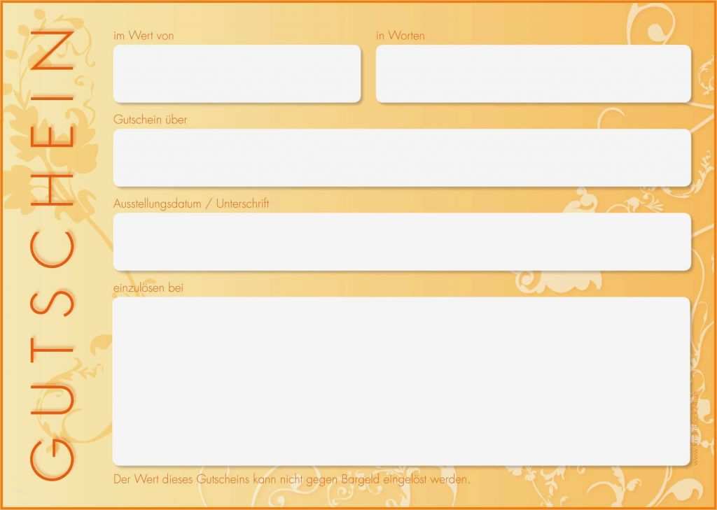Vorlage Gutschein Hübsch 9 Gutschein Vorlage Muster