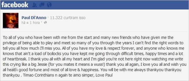 Vorlage Handyvertrag Kündigen Vodafone Süß Paul Di Anno Anuncia Aposentadoria Para 2013 Iron Maiden