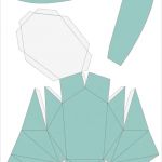 Vorlage Hase Neu Osterdeko Diy 3d Papierhasen Der Schlüssel Zum Glück