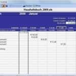 Vorlage Haushaltsbuch Einzigartig Excel Vorlage Haushaltsbuch 2009 Download