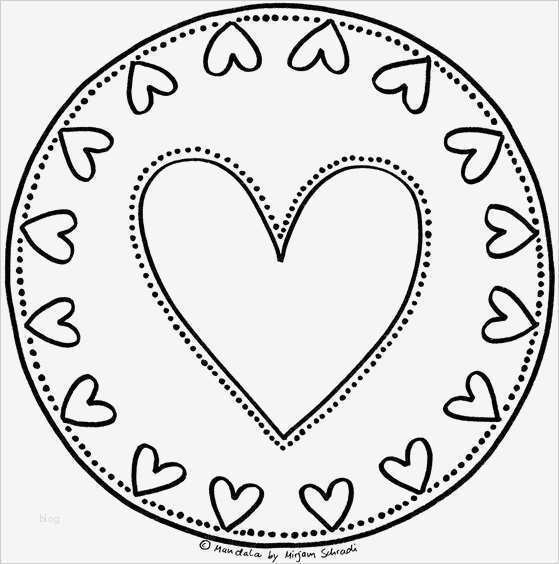 Vorlage Herz Zum Ausdrucken Neu Herz Mandala Für Kinder Ab 3 Zum Ausdrucken Mandalamalspiel