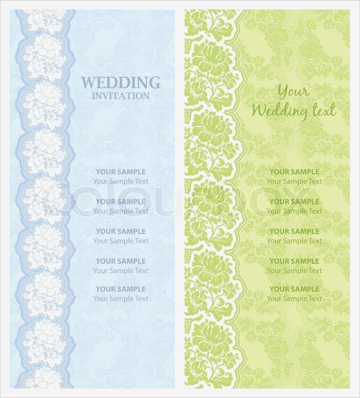 Vorlage Hochzeitseinladung Wunderbar Hochzeitseinladung Vorlage Vektor Design Stock Vektor