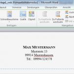 Vorlage In Word Erstellen Einzigartig Briefkopf Mit Microsoft Word Erstellen