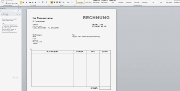 Vorlage In Word Erstellen Wunderbar Rechnung Schreiben Vorlage Word Rechnung Schreiben