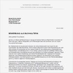 Vorlage Initiativbewerbung Gut Bewerbung Als Buchhalter Buchhalterin Bewerbung
