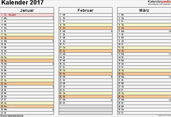 Vorlage Kalender 2017 Best Of Kalender 2017 Word Zum Ausdrucken 16 Vorlagen Kostenlos