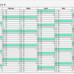 Vorlage Kalender 2017 Cool Zweiseitiger Kalender 2017 Excel Pdf Vorlage Xobbu