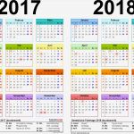 Vorlage Kalender 2017 Erstaunlich Zweijahreskalender 2017 &amp; 2018 Als Word Vorlagen Zum