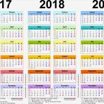 Vorlage Kalender 2017 Schönste Dreijahreskalender 2017 2018 2019 Als Word Vorlagen Zum