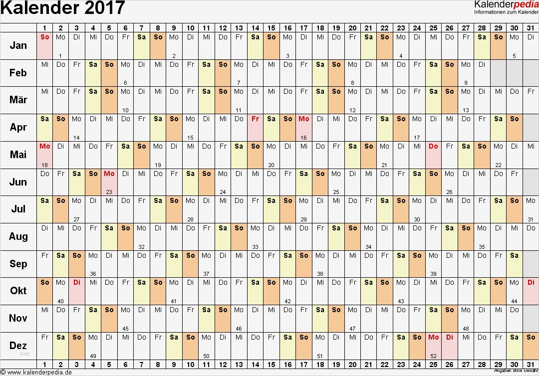 Vorlage Kalender 2017 Wunderbar Kalender 2017 Word Zum Ausdrucken 16 Vorlagen Kostenlos