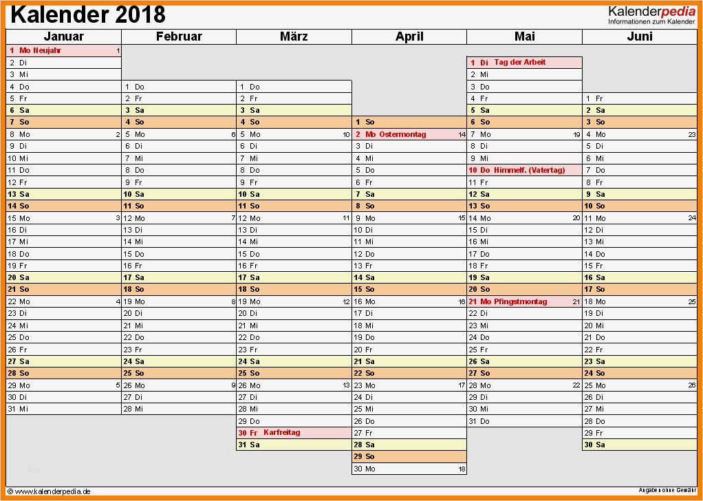 Vorlage Kalender 2018 Erstaunlich 8 Jahreskalender 2018