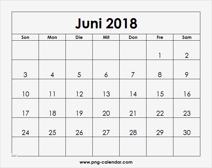 Vorlage Kalender Angenehm Kalender Juni 2018 Zum Ausdrucken Frei