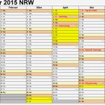 Vorlage Kalender Best Of Vorlage 3 Kalender 2015 Für Nrw Als Excel Vorlagen