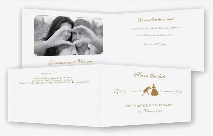 Save the date Karte Vorlage Scherenschnitt Paar