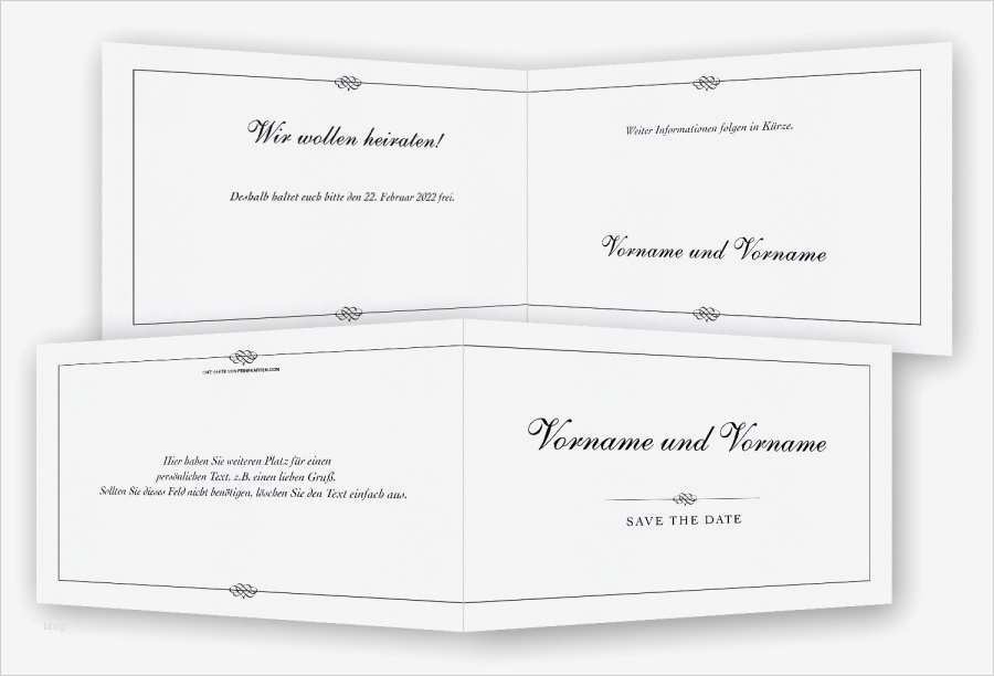 Vorlage Karte Großartig Vorlage Karte Save the Date Schlicht Mit Rahmen