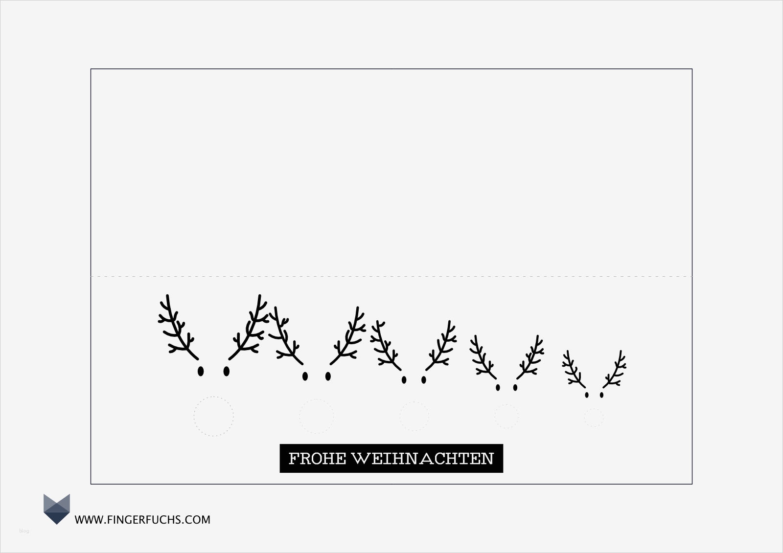 Vorlage Karte Wunderbar Diy Karte Rentierfamilie Kostenlose Bastelvorlage Mit