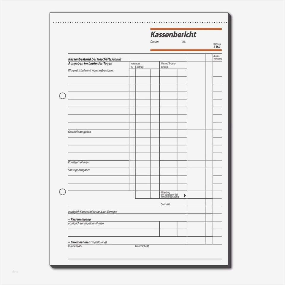 Vorlage Kassenbericht Schön Sigel formularbuch Ka515 Kassenbericht Kaufen