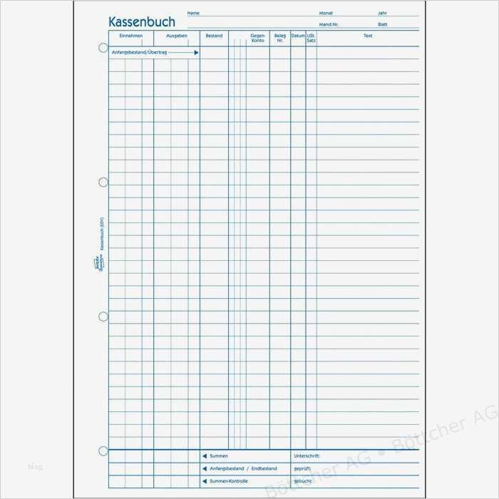 Vorlage Kassenbuch Elegant Avery Zweckform 426 Kassenbuch A4 2 X 50 Blatt