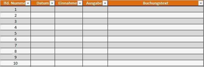 Vorlage Kassenbuch Excel Erstaunlich Einfaches Kassenbuch Excel Vorlage