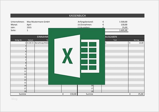 Vorlage Kassenbuch Excel Genial Kassenbuch Vorlage Schweiz