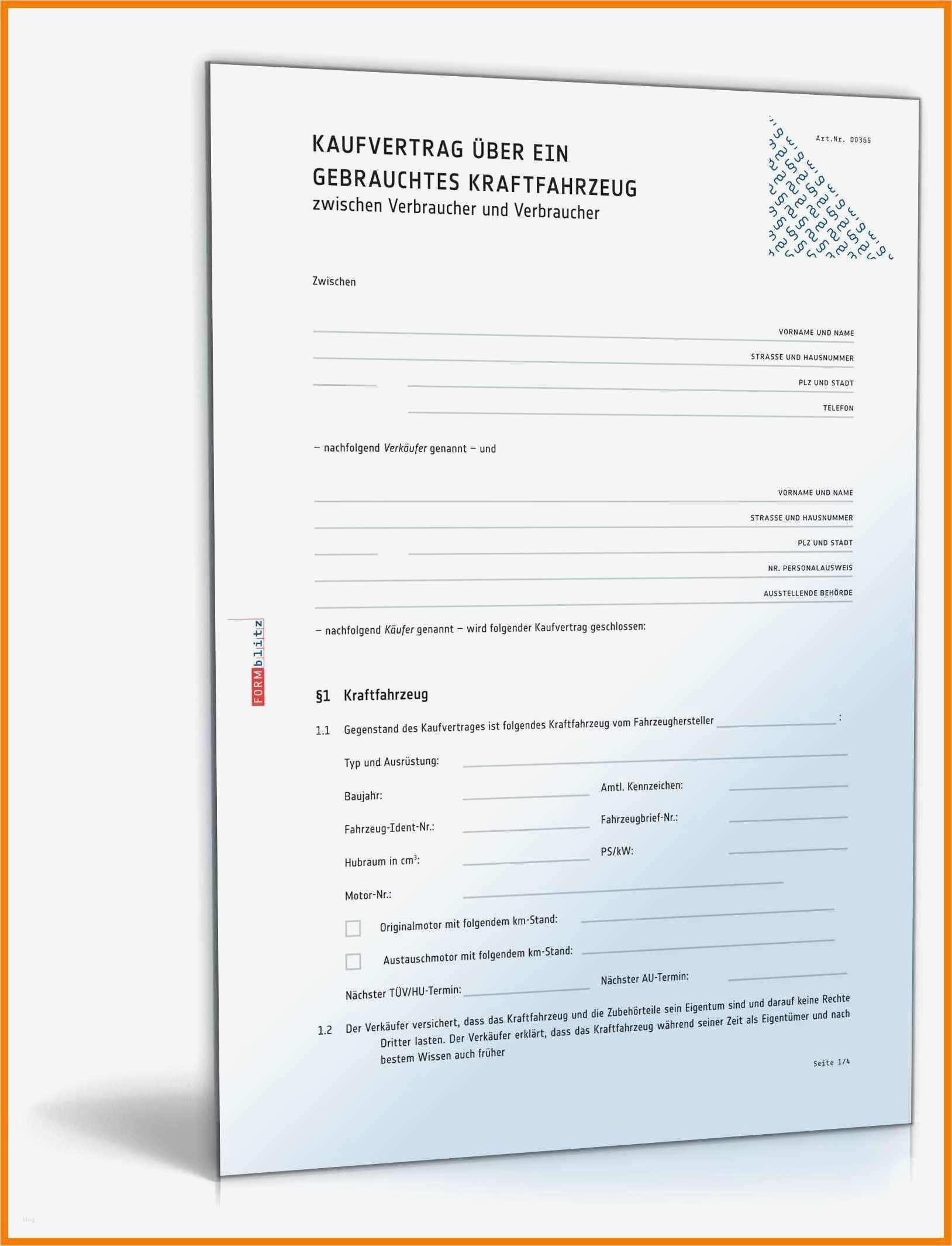 Vorlage Kaufvertrag Auto Einzigartig 7 Auto Kaufvertrag Vorlage