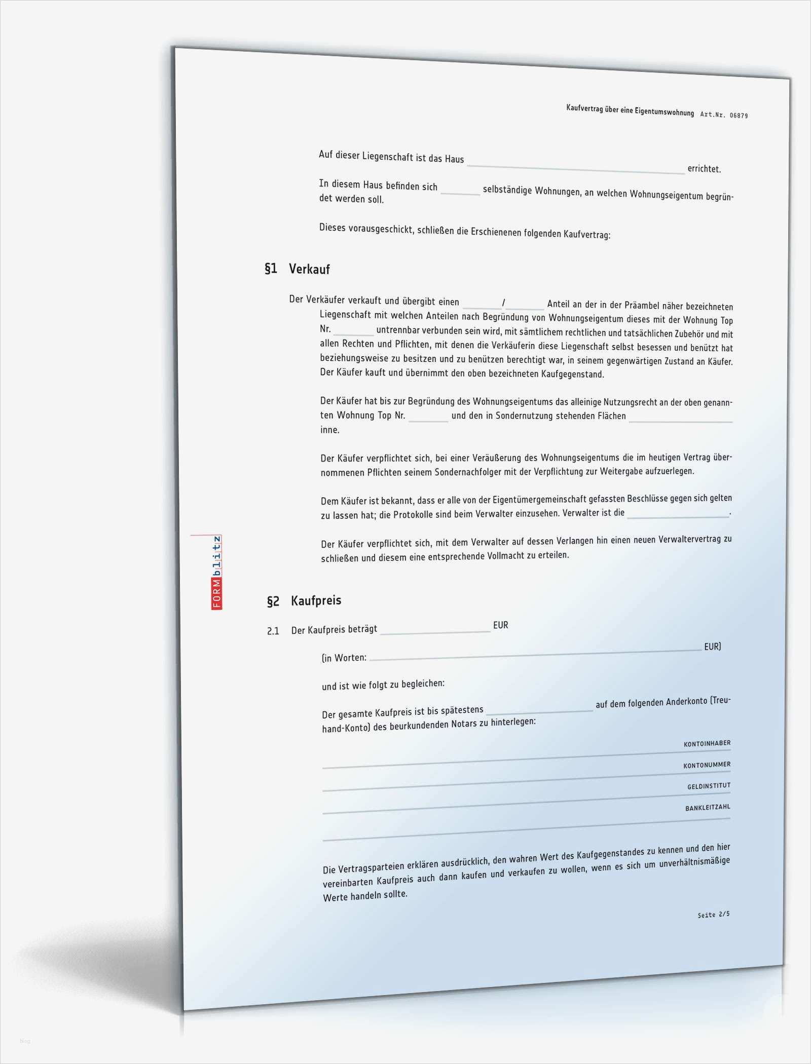 Vorlage Kaufvertrag Haus Elegant Kaufvertrag über Eine Eigentumswohnung Muster Vorlage