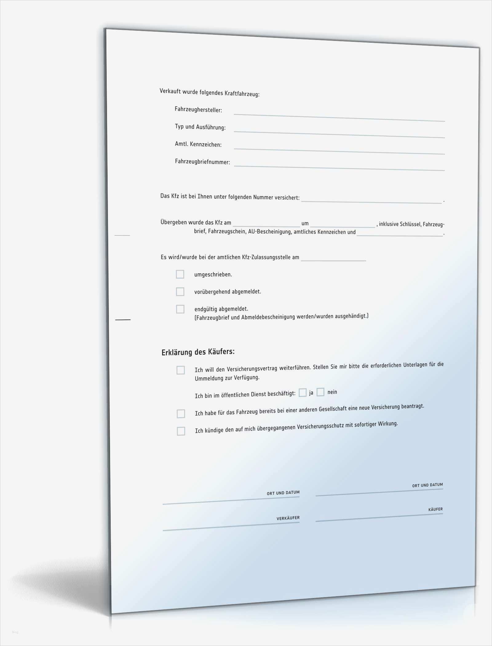 Vorlage Kaufvertrag Pkw Wunderbar Kfz Kaufvertrag Privatverkauf