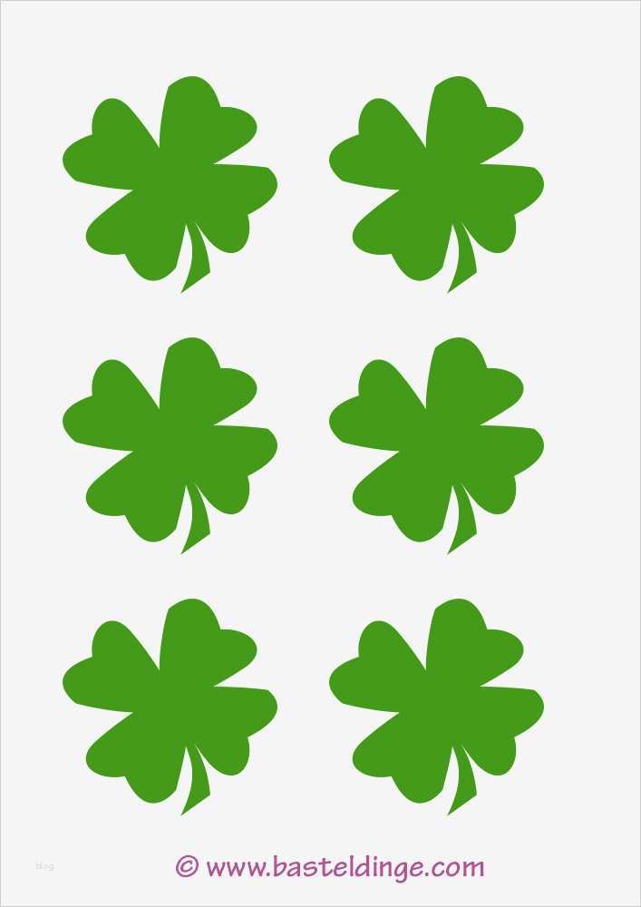 Verschiedene Kleeblatt Vorlagen – Basteldinge