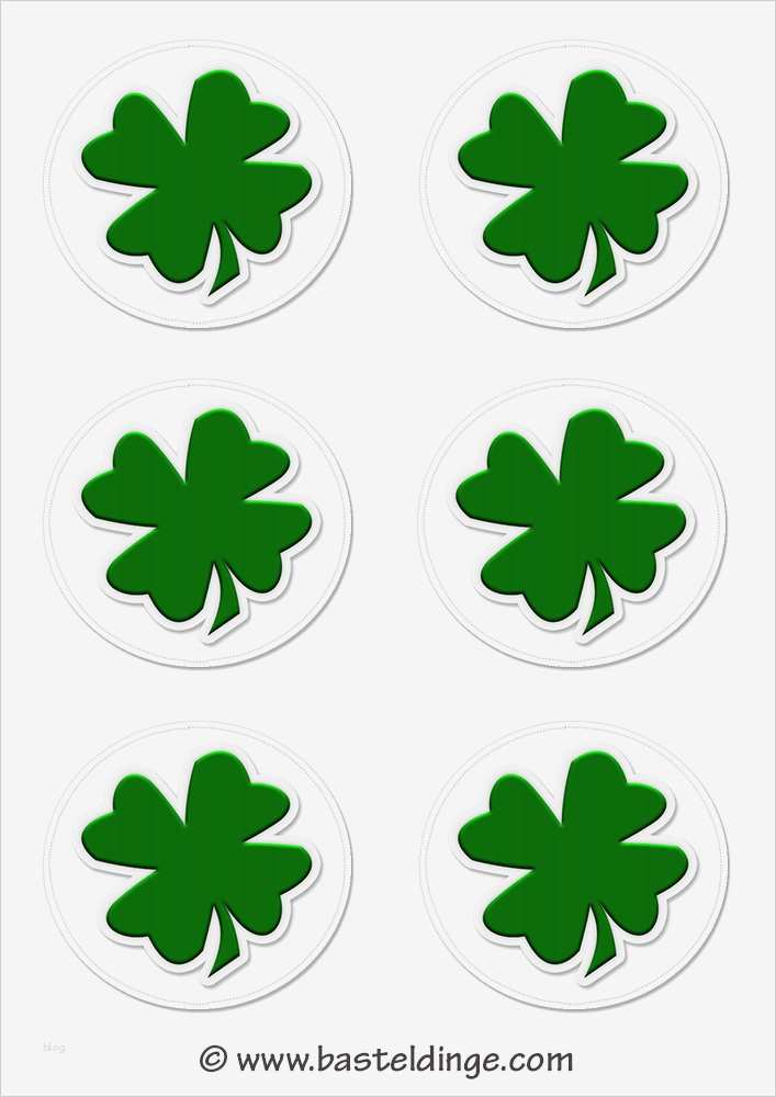Vorlage Kleeblatt Süß Basteldinge – Dinge Rund Ums Basteln