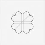 Vorlage Kleeblatt Süß Schablone Herz Kleeblatt 3 75&quot; Hh27