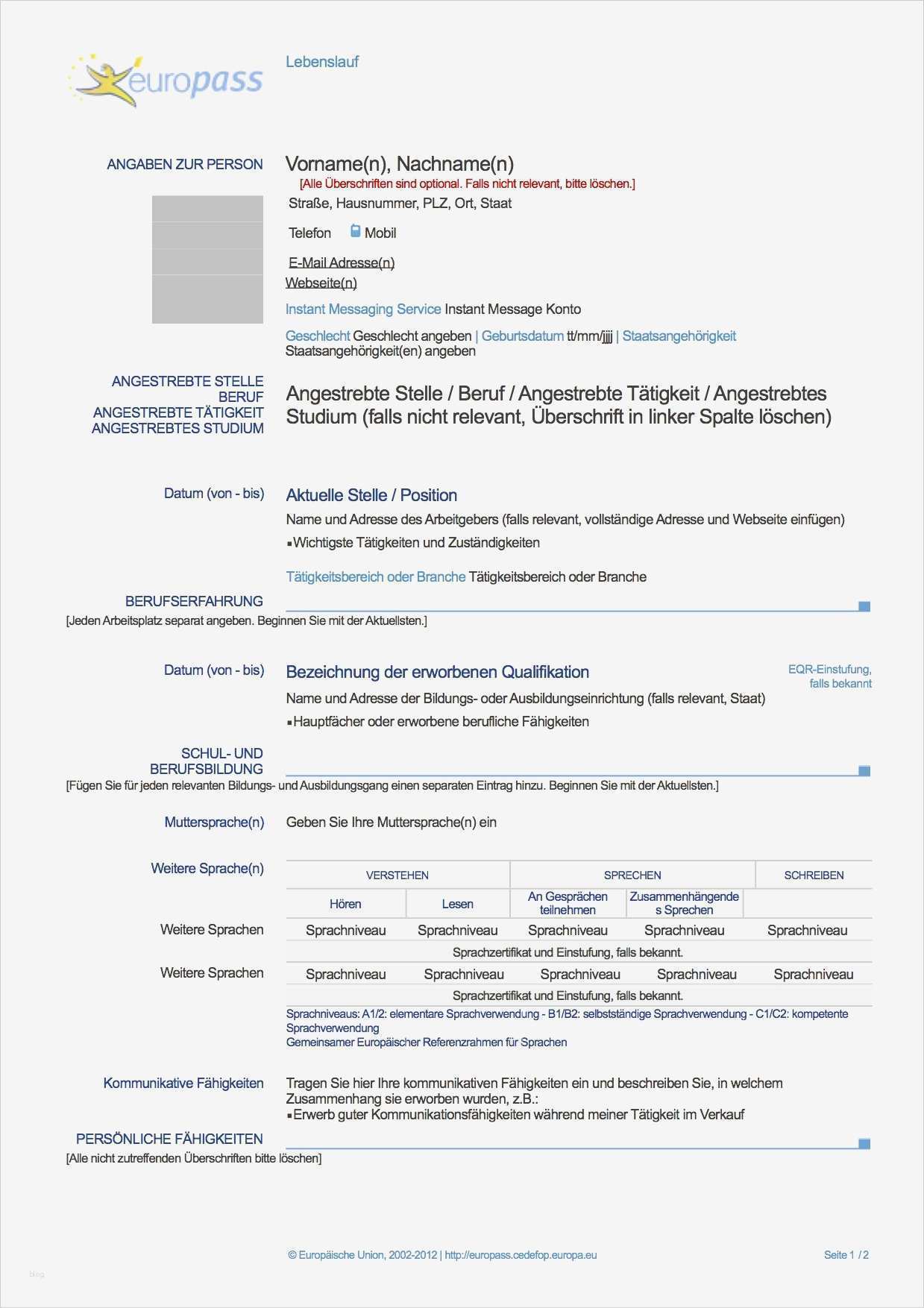 Vorlage Klingelschild Luxus Charmant Lebenslauf Doc Oder Pdf Zeitgenössisch Ideen