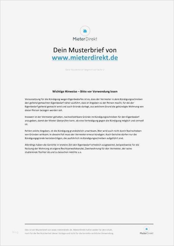 Vorlage Kündigung Eigenbedarf Neu Zurückweisung Der Vermieterkündigung Wegen Eigenbedarf