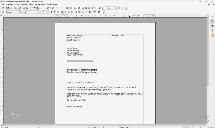Vorlage Kündigung Handyvertrag Beste Kündigung Handyvertrag Vorlage Download