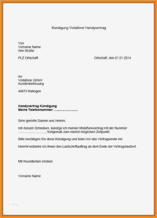 Vorlage Kündigung Krankenkasse Elegant 8 Kündigung Schreiben Vorlage