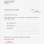 Vorlage Kündigung Strom Elegant Immergrün Energie Kündigung