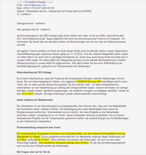 Vorlage Kündigung Stromanbieter Wegen Preiserhöhung Inspiration Stromvertrag Mit Tücke Aus Schnäppchen Strom Wird Wucher